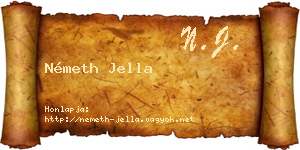 Németh Jella névjegykártya